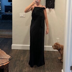 Topshop maxi full length silk dress